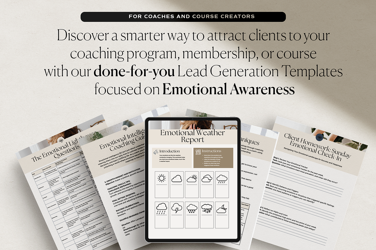 Emotional Awareness Lead Magnet Pack, a Marketing Template by HelloKarla (Photo 2 of 3)