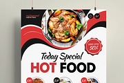 Hot Food Menu Template, a Flyer Template by MightyDesign (Thumbnail 2 of 6)