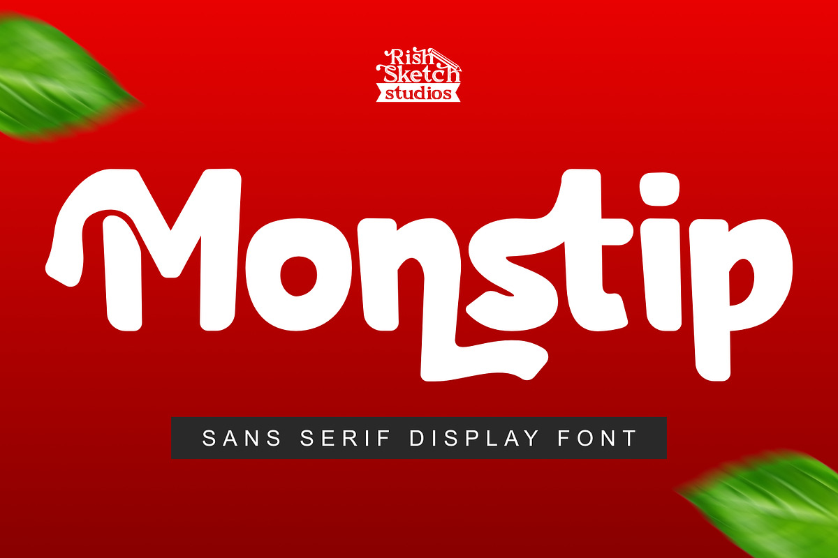 Moonstip - Sans Serif Display Font, a Sans Serif Font by Rishsketch (Photo 1 of 15)