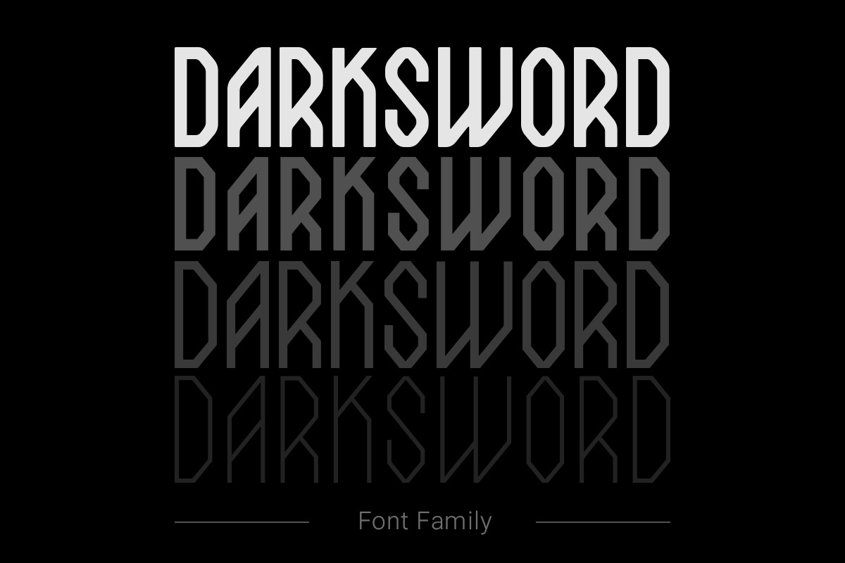 DarkSword Font, a Sans Serif Font by Sentavio (Photo 2 of 8)