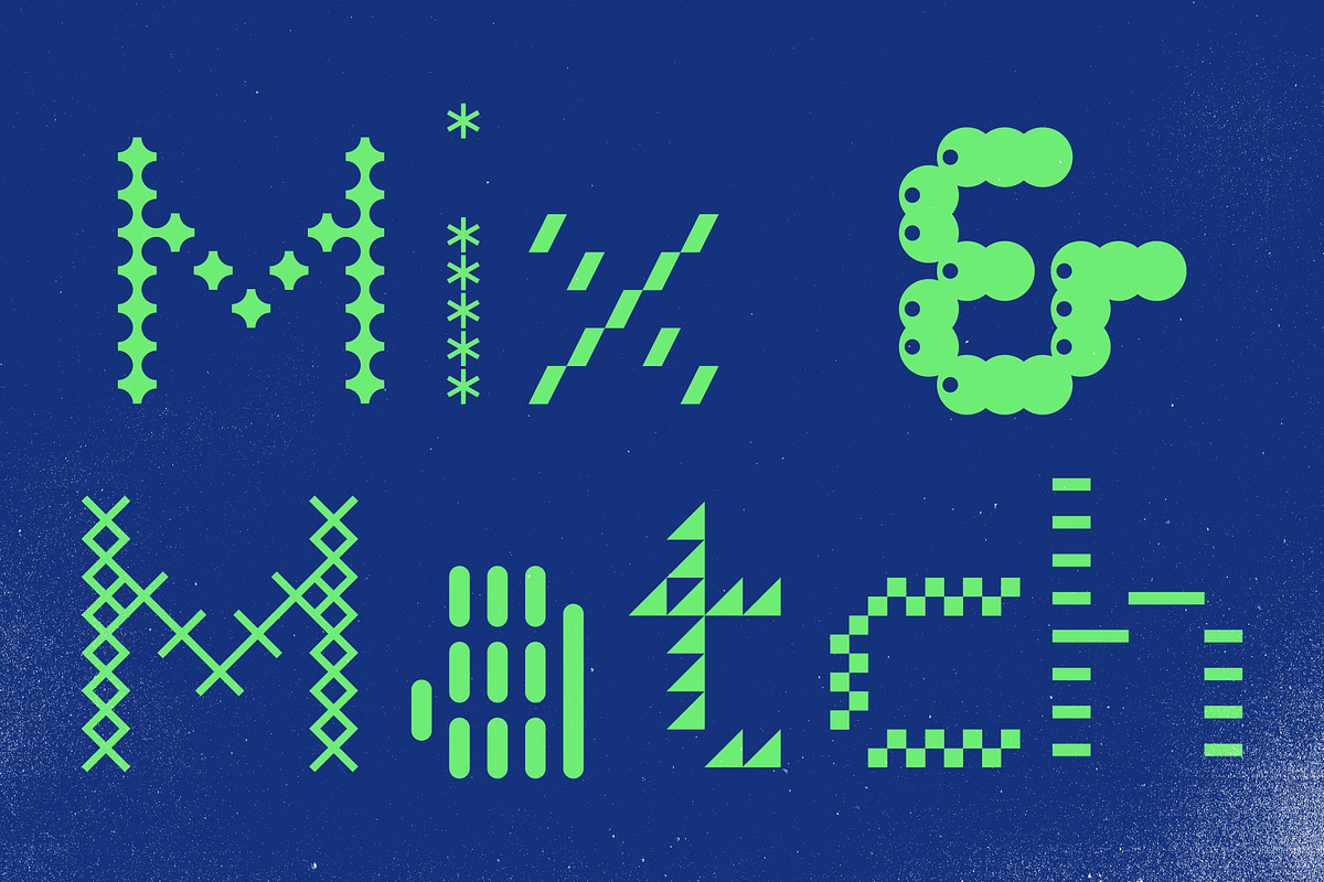 Halo Halo - Multi-Style Modular Font, a Sans Serif Font by Studio Aurora (Photo 9 of 9)