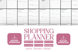 Shopping Planner Lists, a Presentation Template by Ahluva Studio
