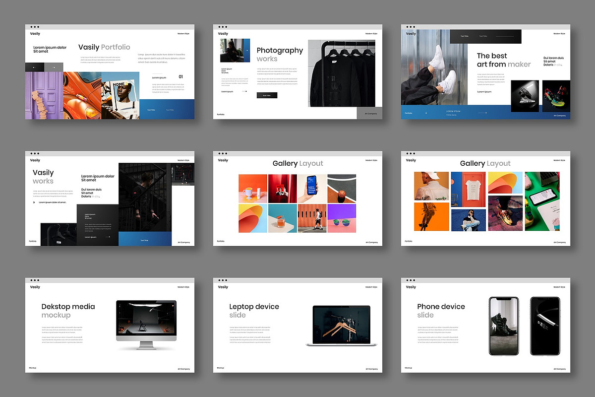 Vasily - Business Google Slide, a Presentation Template by Dens Creative Studio (Photo 4 of 6)