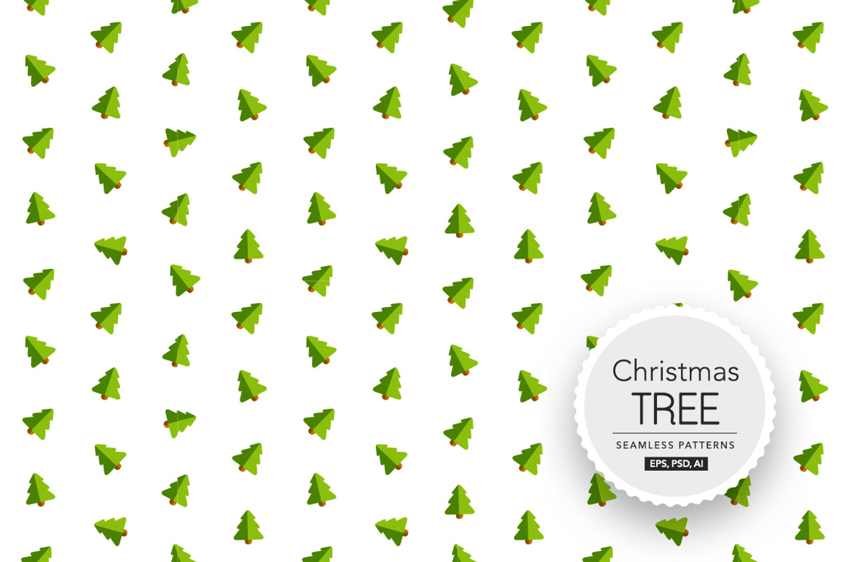 1 Christmas Tree Seamless Patterns, a Pattern Graphic by ToozDesign (Photo 4 of 15)