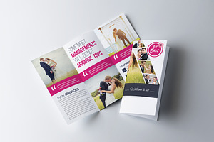 Wedding Program Trifold Brochure, a Brochure Template by Business Flyers