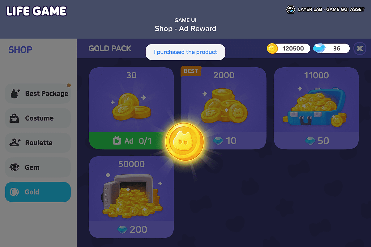 GUI - Life Game, an UI Kit Template by LAYERLAB (Photo 41 of 55)
