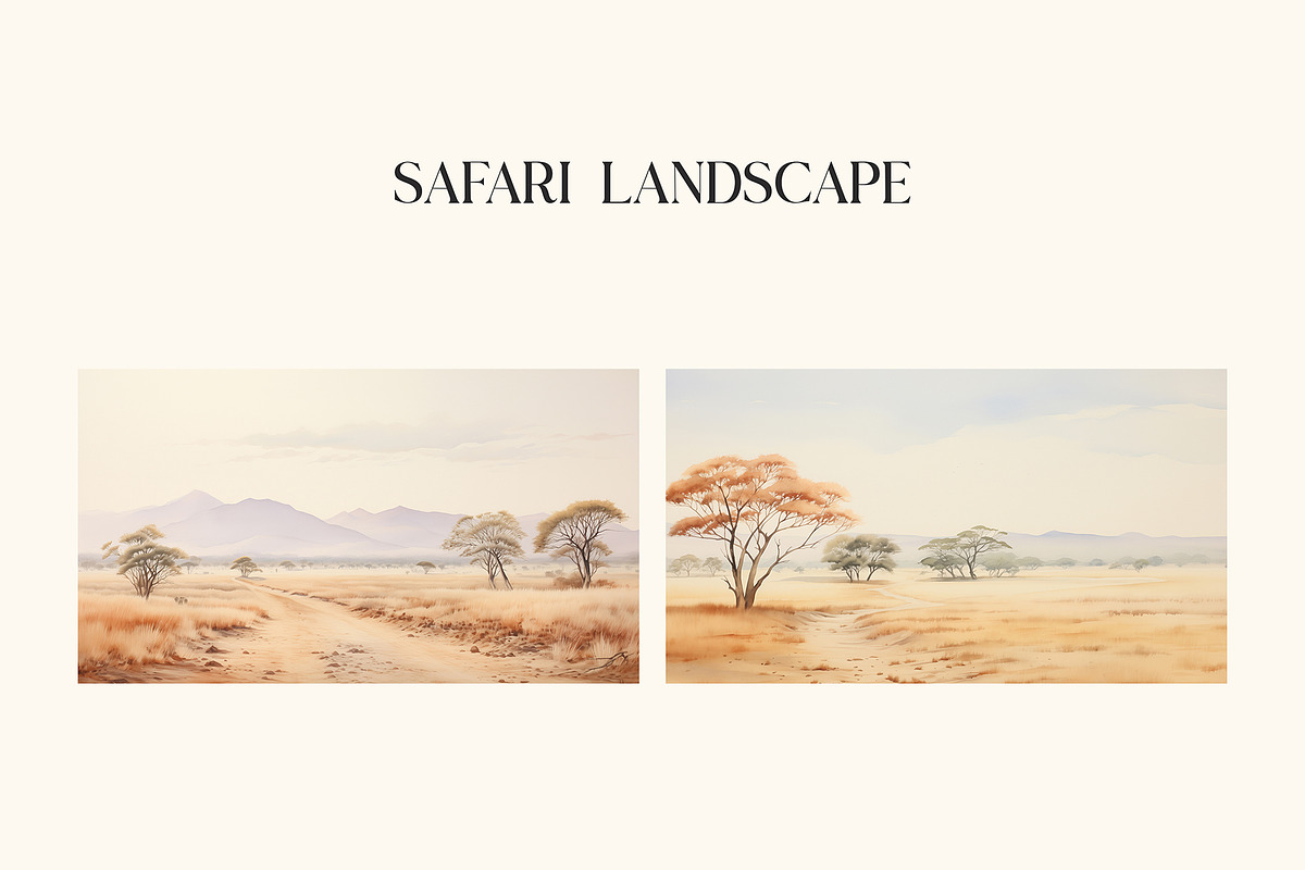 Watercolor Safari Animals Clipart, an Animal Illustration by Primrose Blume (Photo 6 of 6)
