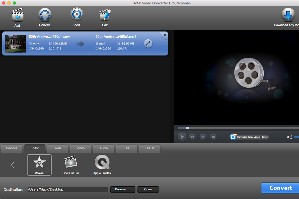 Total Video Converter Pro for Mac/PC, a Product Mockup by EffectMatrix (Photo 4 of 11)