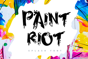 Paint Riot Splash Font