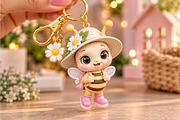 Cute Honey Bee Keychain STL, an Object 3D Model by Layerology (Thumbnail 3 of 3)