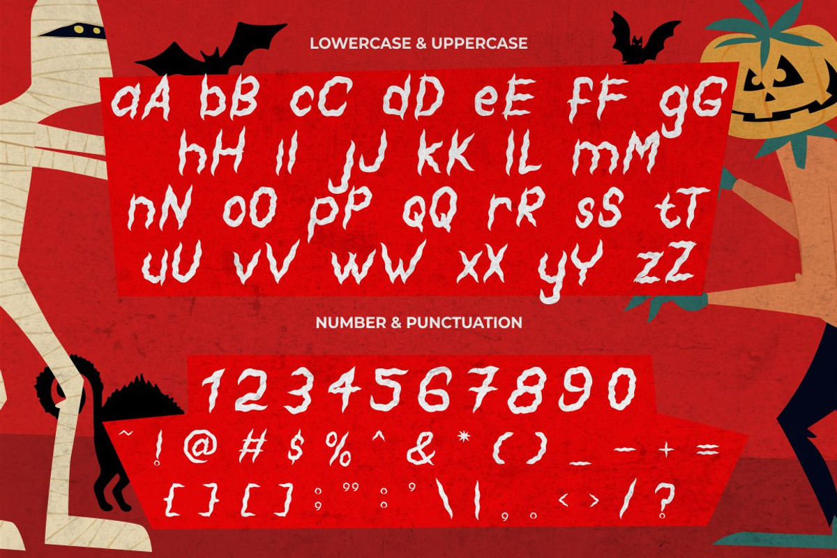 Shaky Halloween - Horror Display, a Font by PutraCetol Studio (Photo 6 of 11)