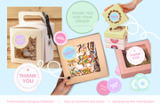 Pretty Pop Round Sticker Templates, a Stationery Template by Hell Yeah Designs (Thumbnail 4 of 7)