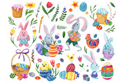 Watercolor bright Easter, a Food Illustration by Kattarina Po (Thumbnail 2 of 9)