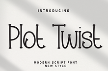 Plot Twist | Script Font
