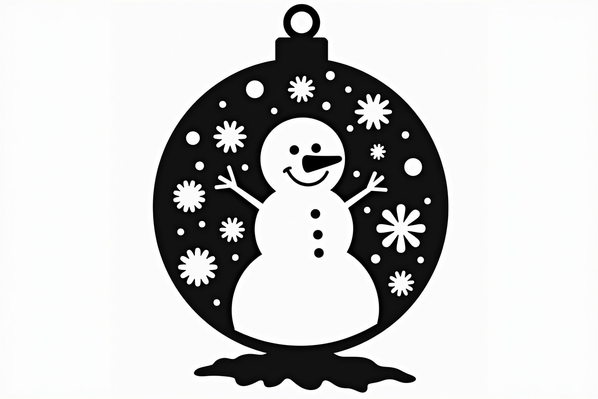 Christmas Laser Cut Ornament Bundle, a Graphic by musafir_fashion (Photo 8 of 16)
