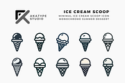 Ice Cream Scoop Icon Vector, an Icon by Akatype Studio (Thumbnail 1 of 3)