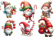 christmas, gnome clipart, an Illustration by Designworld (Thumbnail 4 of 4)