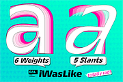 iWasLike Pro - 30 FONTS FULL FAMILY, a Sans Serif Font by California Type Foundry (Thumbnail 3 of 11)