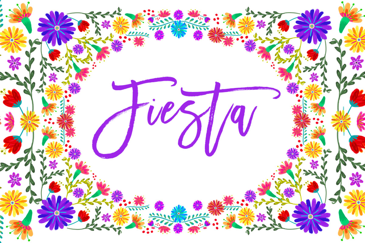 Mexican Watercolor Floral clipart, an Illustration by Sunflower Day Love (Photo 3 of 5)