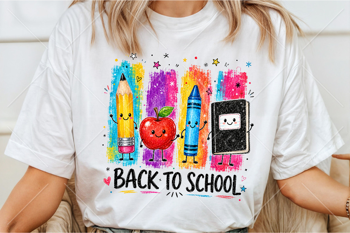 Cute Back to School Sublimation PNG, a Seasonal Illustration by Canvas Craft (Photo 3 of 6)