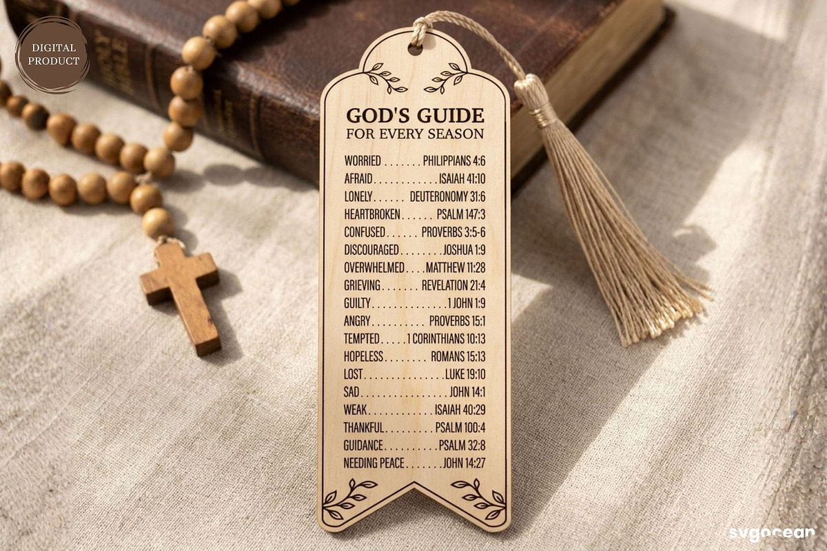 Bible Emergency Numbers Bookmarks, a Decorative Illustration by svgocean (Photo 2 of 8)