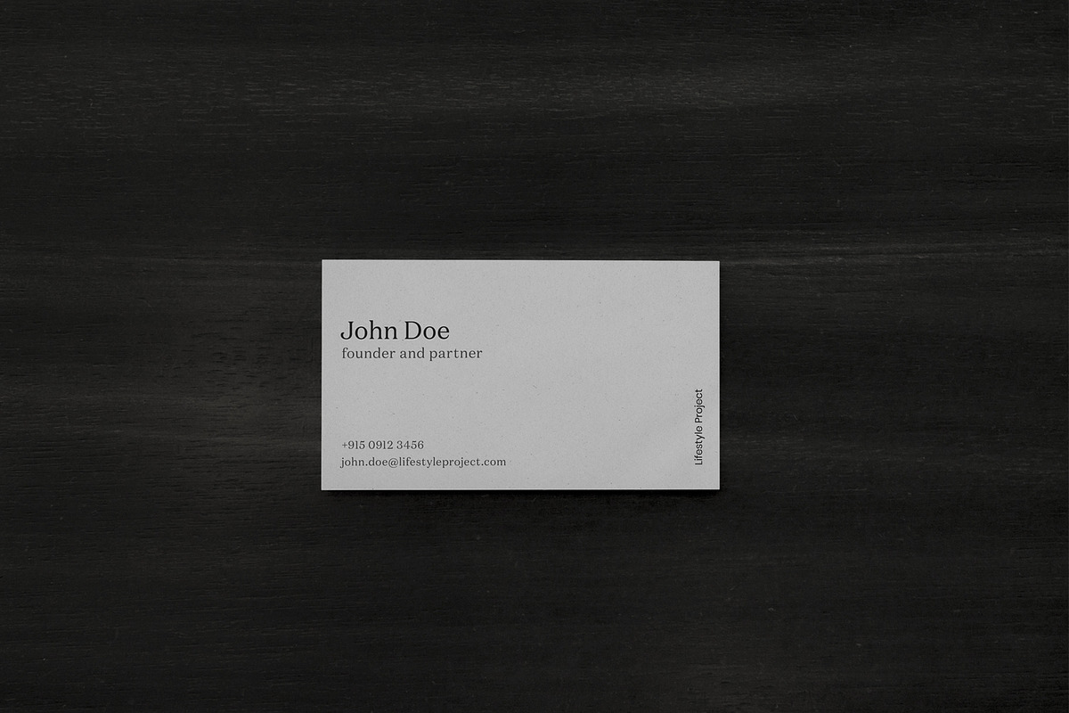 Photo Business Card Mockups, a Print Template by Lifestyle Project (Photo 6 of 7)