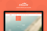 CRTIVO - Creative One Page (7 PSD), a Landing Page Template by Pixvar Studio (Thumbnail 1 of 5)