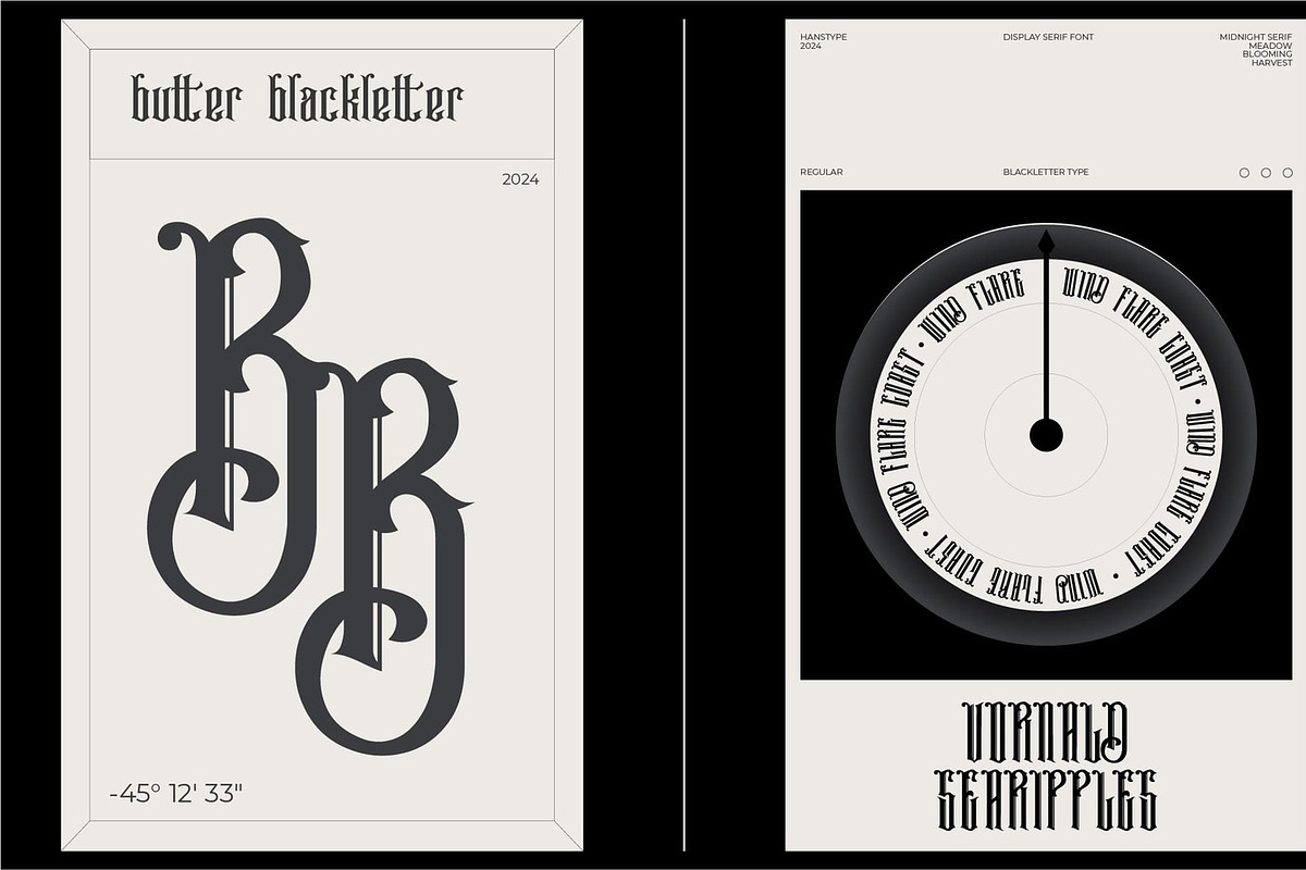 Buttervine - Vintage Display Font, a Font by Hanstype.com (Photo 10 of 11)