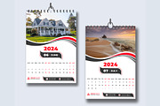 Wall Calendar 2024, a Stationery Template by pixelcreatx (Thumbnail 4 of 7)