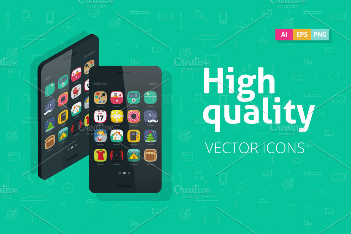 Flat Vector Icons Collection, an Icon by vladwel (Photo 2 of 5)