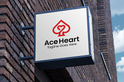 Ace Heart Logo Design Template, a Branding & Logo Template by Logo Lab (Thumbnail 1 of 3)