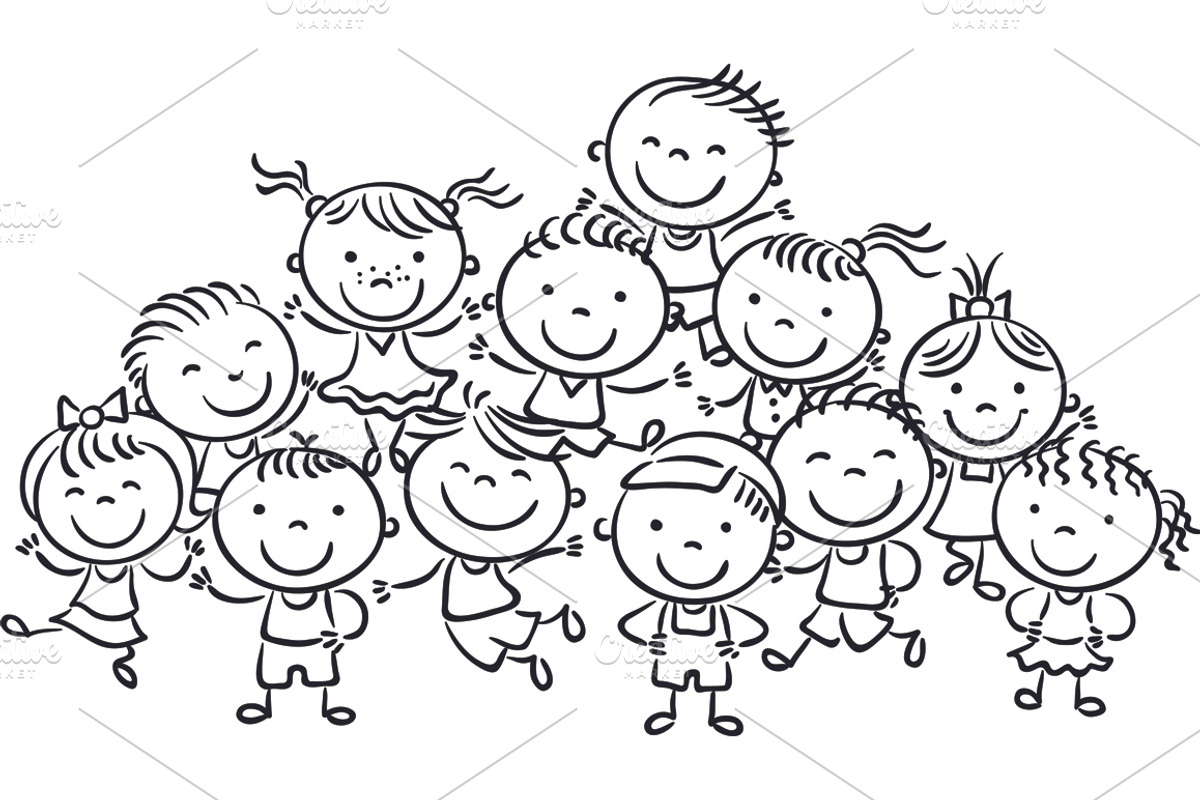 Cartoon kids frames and borders set, a Person Illustration by Bubert Art (Photo 9 of 13)