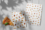 Street fast food seamless patterns, a Pattern Graphic by Good Studio (Thumbnail 6 of 6)