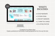 Blue Etsy Shop Kit Template, a Branding & Logo Template by Anna Design Studio (Thumbnail 2 of 8)