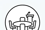 33 Networking Partnership Icons, an Outline Icon by adenpinkstore (Thumbnail 10 of 14)