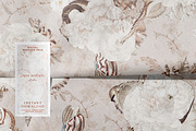 Beige Floral Paper Pack, a Pattern Graphic by paper aesthetic (Thumbnail 7 of 8)