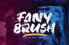 Fany Brush - Textured Brush Font