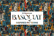 10 Art Series Patterns: Basquiat, a Pattern Graphic by Motifs (Thumbnail 9 of 12)