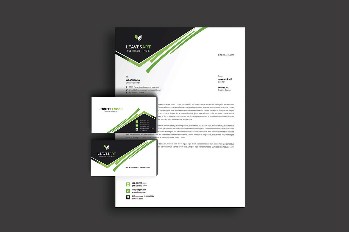 Letterhead & Business Card, a Stationery Template by Pxl_graphic (Photo 4 of 5)