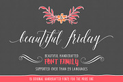 Beautiful Friday (13 Fonts & Extras), a Script Font by Ryan Prasetya (Thumbnail 2 of 9)