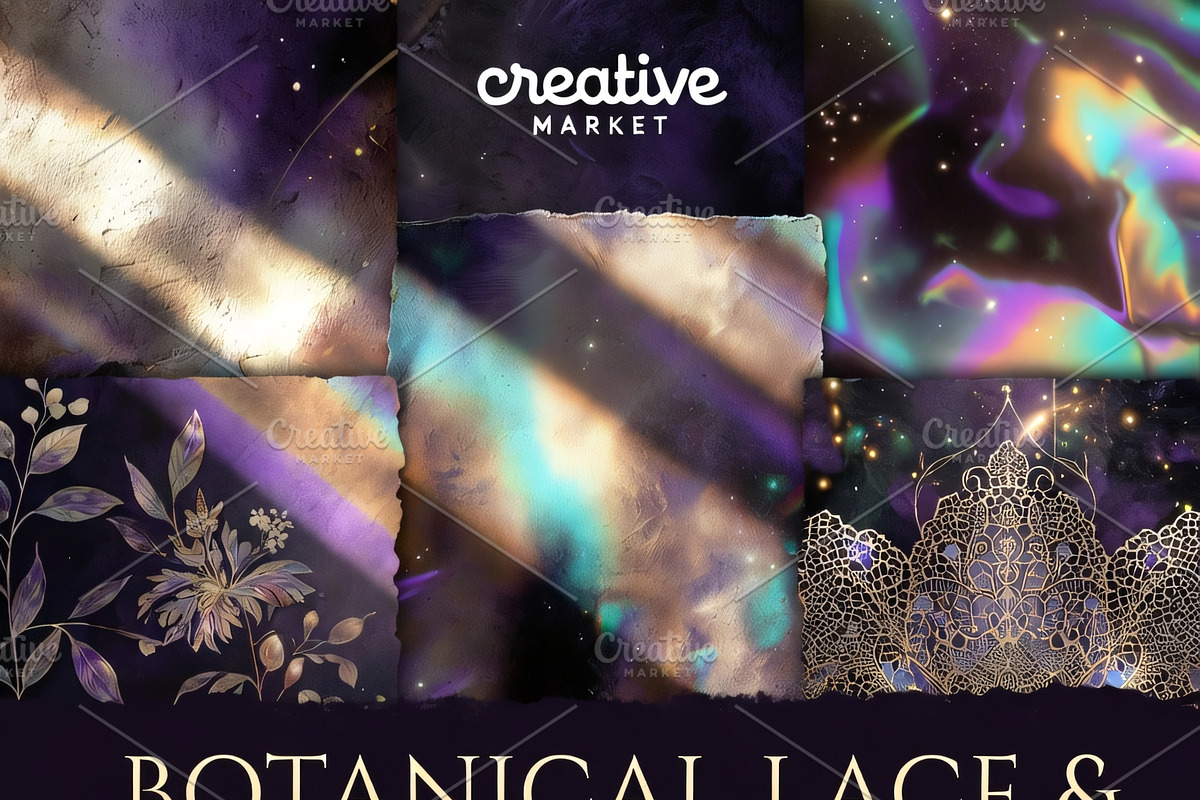 Botanical Lace & Magical Textures, a Texture Graphic by ETARA by Mea Hau (Photo 2 of 34)