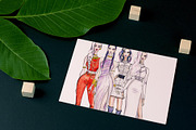 Fashion Girls, a Decorative Illustration by zaksheuskaya (Thumbnail 5 of 5)