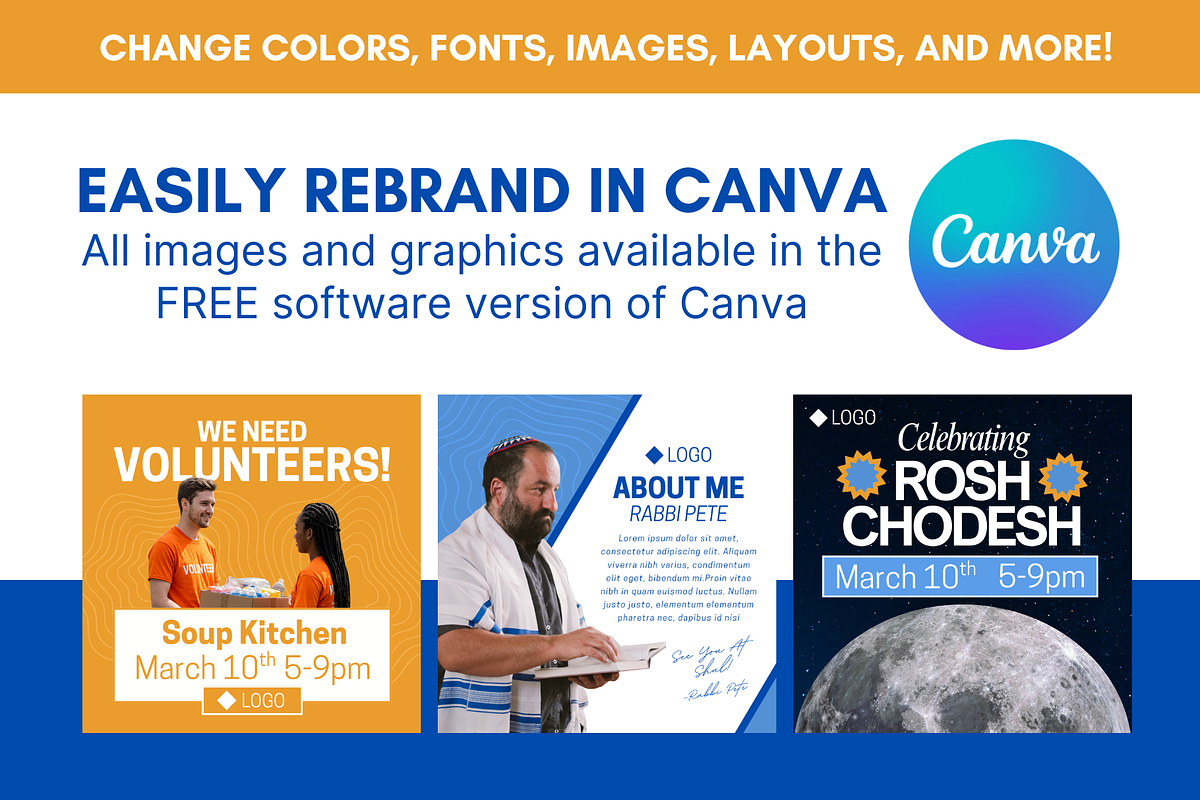 Temple Social Media Marketing CANVA preview 2