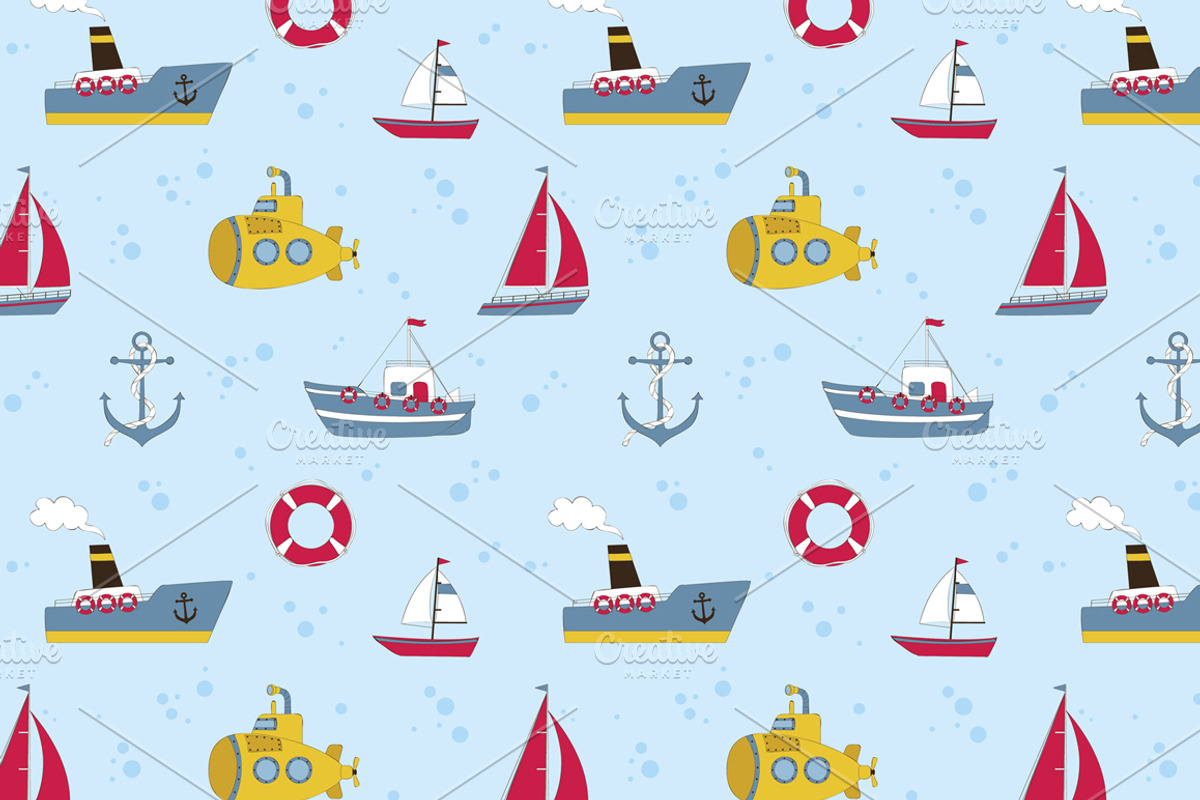 Nautical Collection, a Background Graphic by Alina Tsesarskaya (Photo 3 of 4)
