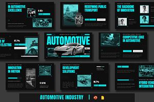 Automotive Industry Presentation, a Presentation Template by BumbleGraph Studio