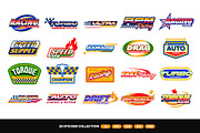 Vintage Racing Stickers Collection, an Object Graphic by Neodivisu (Thumbnail 2 of 6)