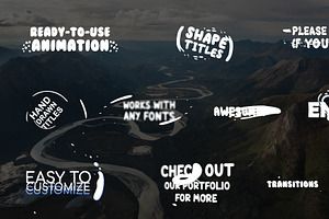 Cartoon Shape Titles DaVinci Resolve, a Templates & Theme by FlashFXbox