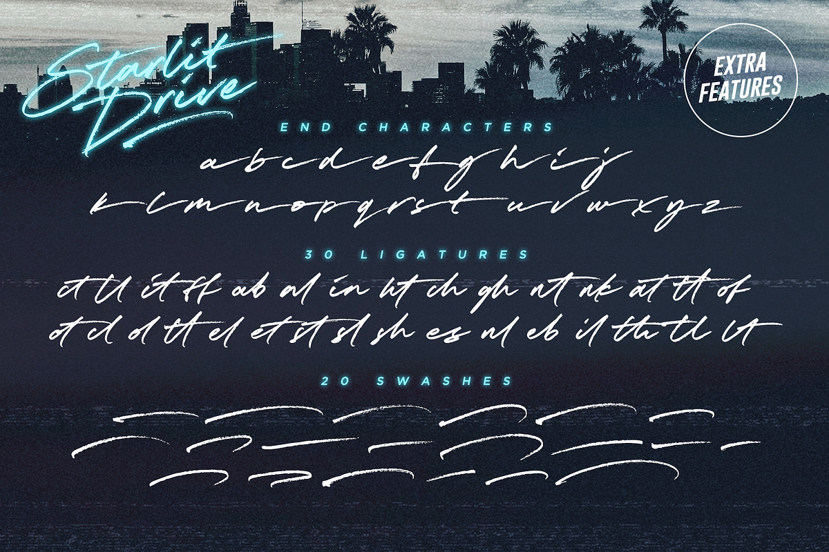 Starlit Drive Signature Font, a Script Font by Sam Parrett (Photo 9 of 9)