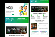 Digital Agency Website Landing Page, an UI Kit Template by Hammad Arif (Thumbnail 1 of 2)
