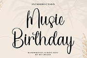 Music Birthday, a Handwritten Font by InermediaSTUDIO (Thumbnail 1 of 8)